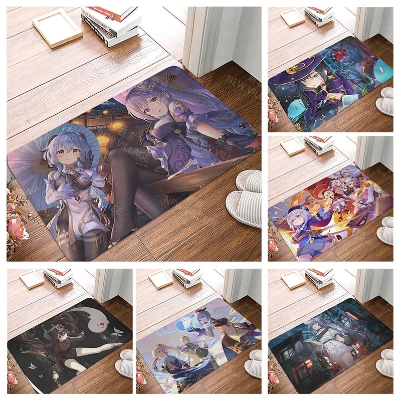 

Нескользящий коврик для ванной комнаты, маленький коврик для душа, домашний декор, дверной коврик, кухонный коврик, коврики для спальни, входа в комнату, аниме, мультяшный современный