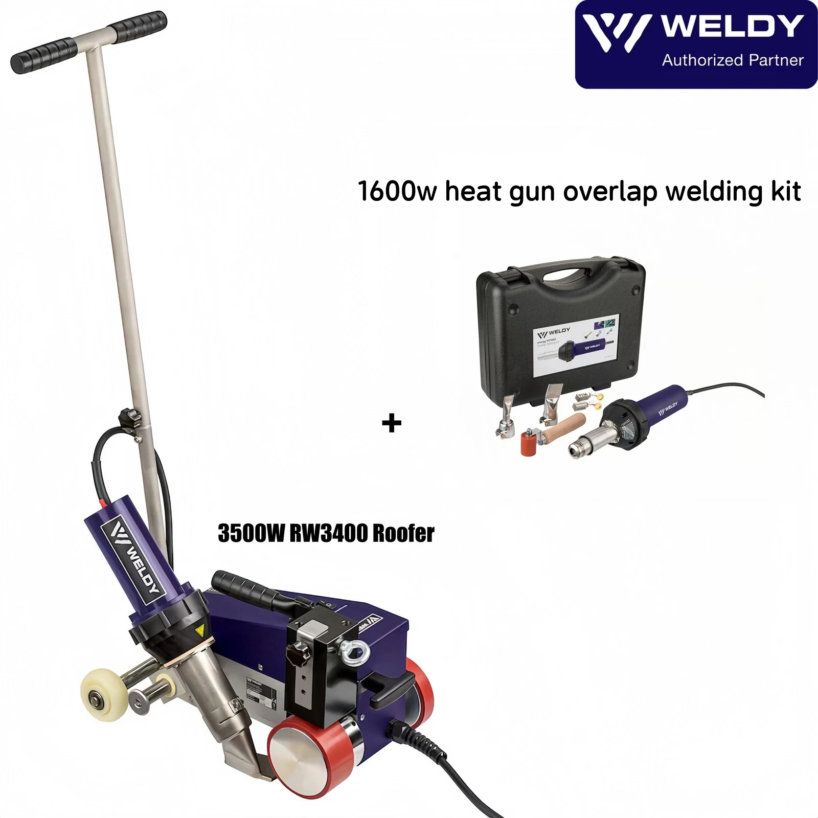 Фото Сварочный аппарат Weldy RW3400 Roofer 3500W для автоматической сварки ПВХ-мембран, инструмент для сварки кровельных покрытий №2