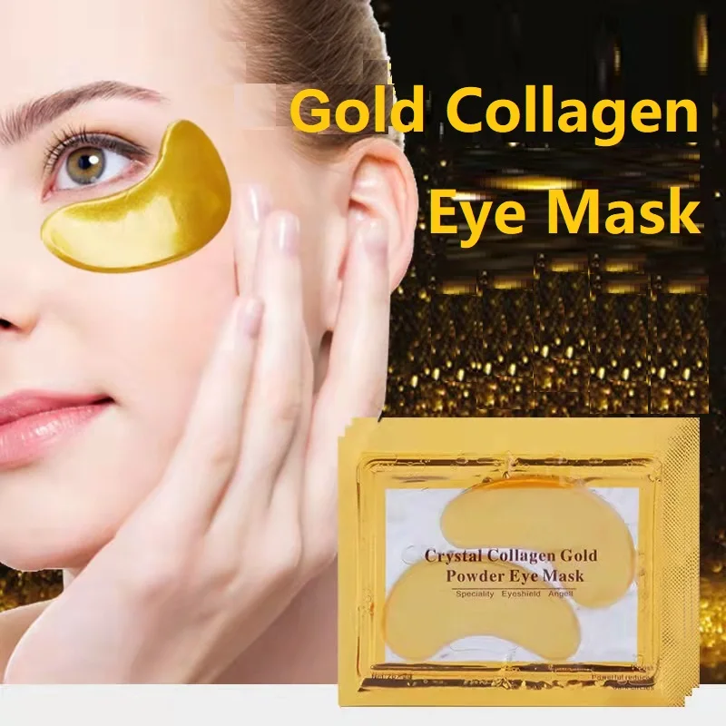 

10 Pairs Crystal Collagen Gold Eye Mask Anti-Aging Dark Circles Removal Patches for Eye Bags Skin Care Moisture women eye care