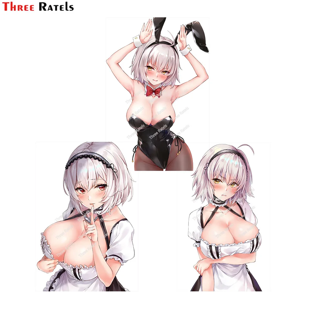 

Three Ratels E345 Anime Girl Car Stickers Wall Decal Anime Cute Auto Accessories For Sirius Azur Lane
