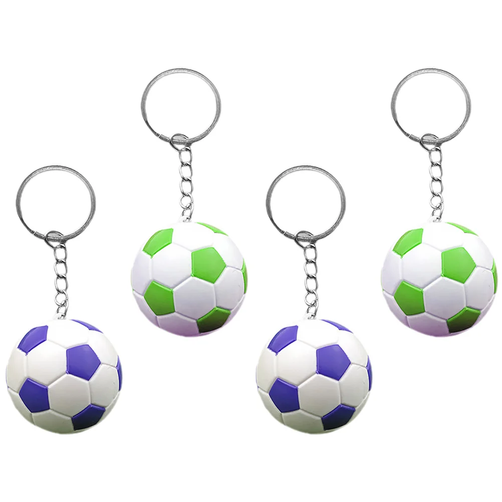 

Брелок для ключей с футбольным мячом, декоративные мини-брелоки из металла с подвеской в виде футбольных мячей, 4 шт.