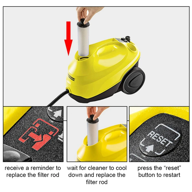 Стержень фильтра картриджа для удаления накипи Karcher SC 2U SC2UP SC3 SC3U SC3UP Вертикальный
