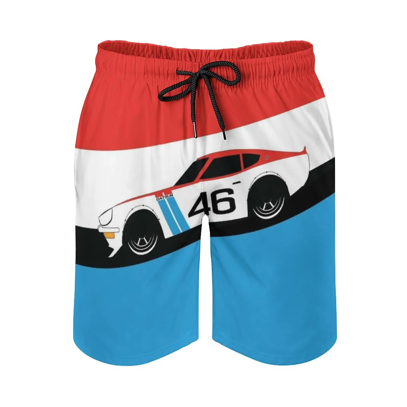 

S30 In Datsun Racing Livery Men's Swim Trunks Sports Shorts Beach Trunks Surfing Pockets And Mesh Lining Racing Livery S3 24