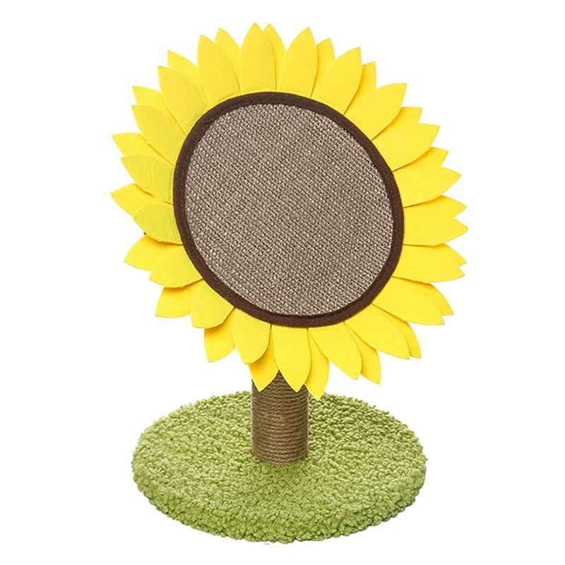 

Когтеточка-Когтеточка для кошек, натуральная сизальная Когтеточка для котят, подсолнухов, игрушечный коврик для кошек