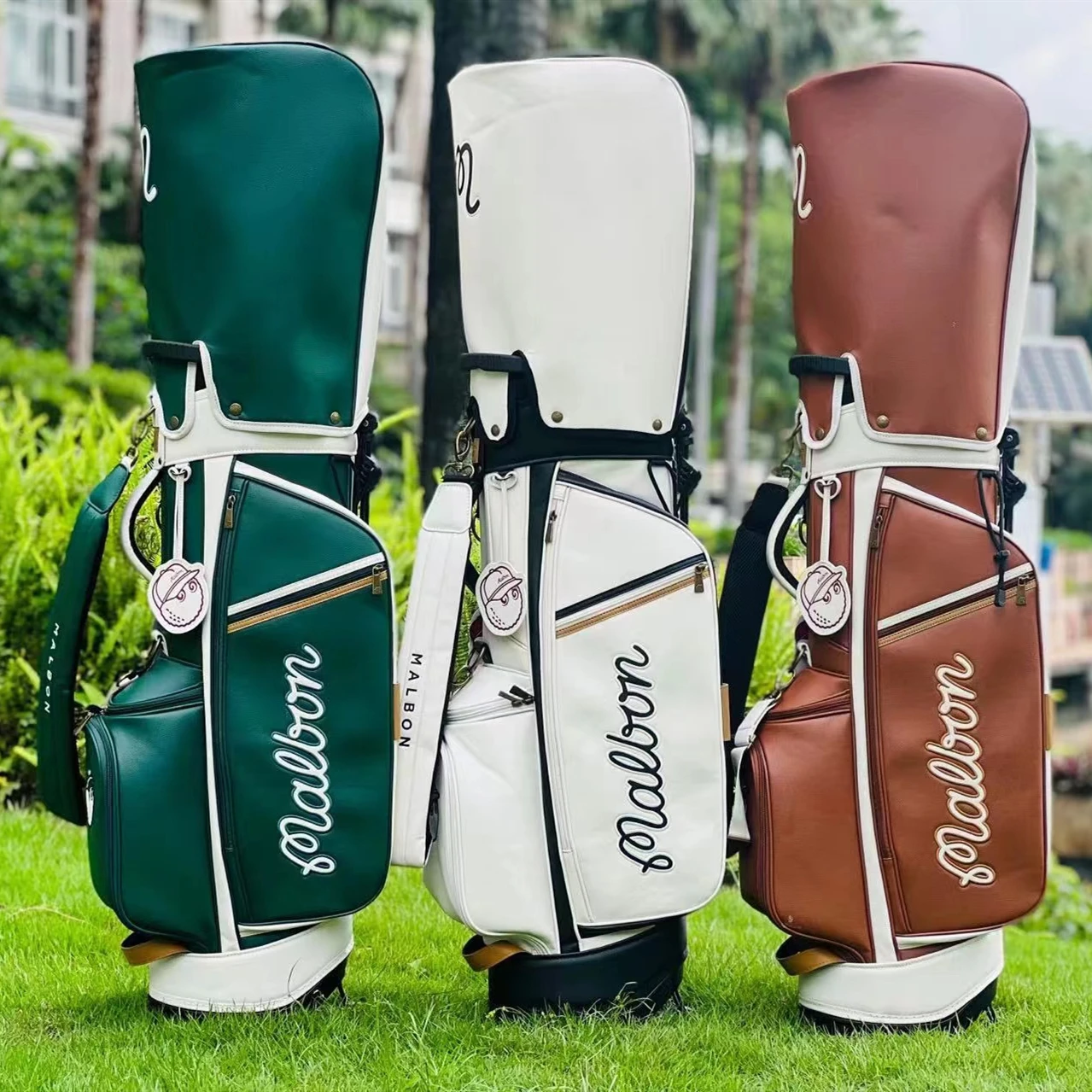 New golf stand bag lightweight golf club bag including 2 cover golf Men's Golf Women's Golf Waterproof PU