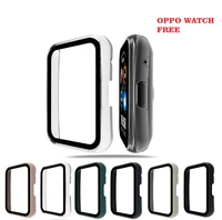 hard edge frame glass screen protector case shell for oppo watch free huawei watch fit watch fit new protective film cover