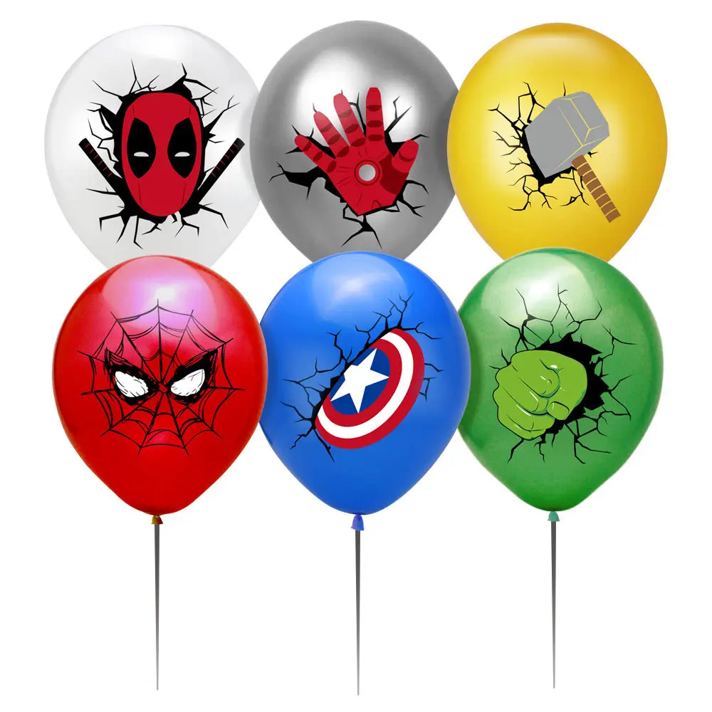 

6PCS Детские игрушки LaTeX Воздушные шары Герои Тематические вечеринки Декоративные принадлежности Любимые подарки для детей