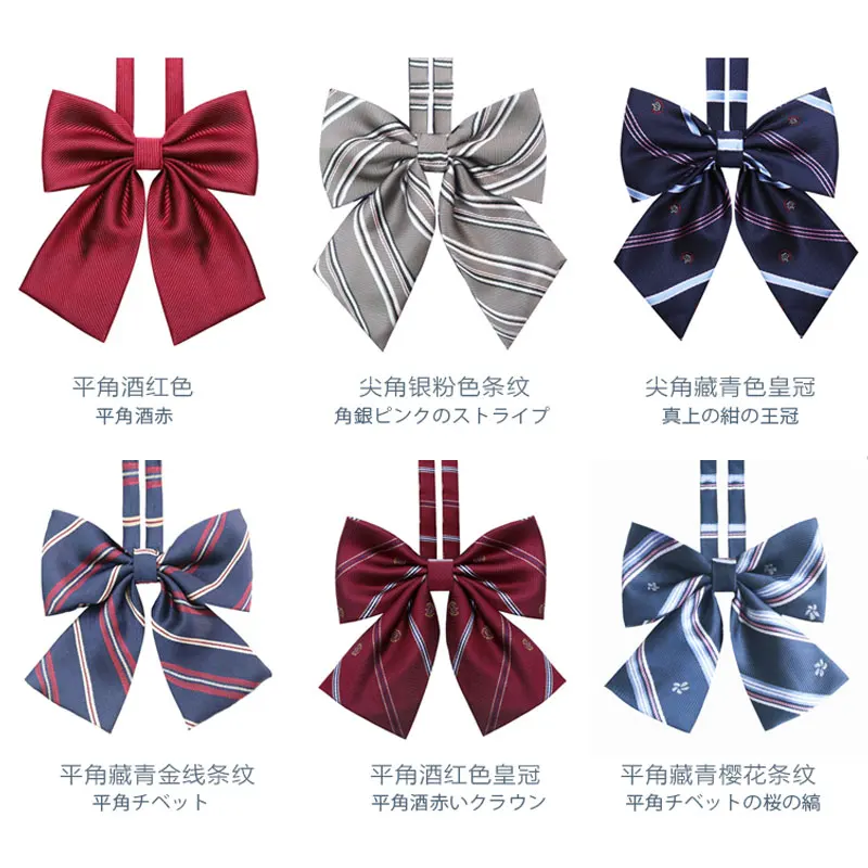 

Школьный Галстук-бабочка для девочек и мальчиков, студентов, аксессуары для униформы DK JK, регулируемая японская и Корейская школьная одежда для повседневной носки и вечеринки с бантом