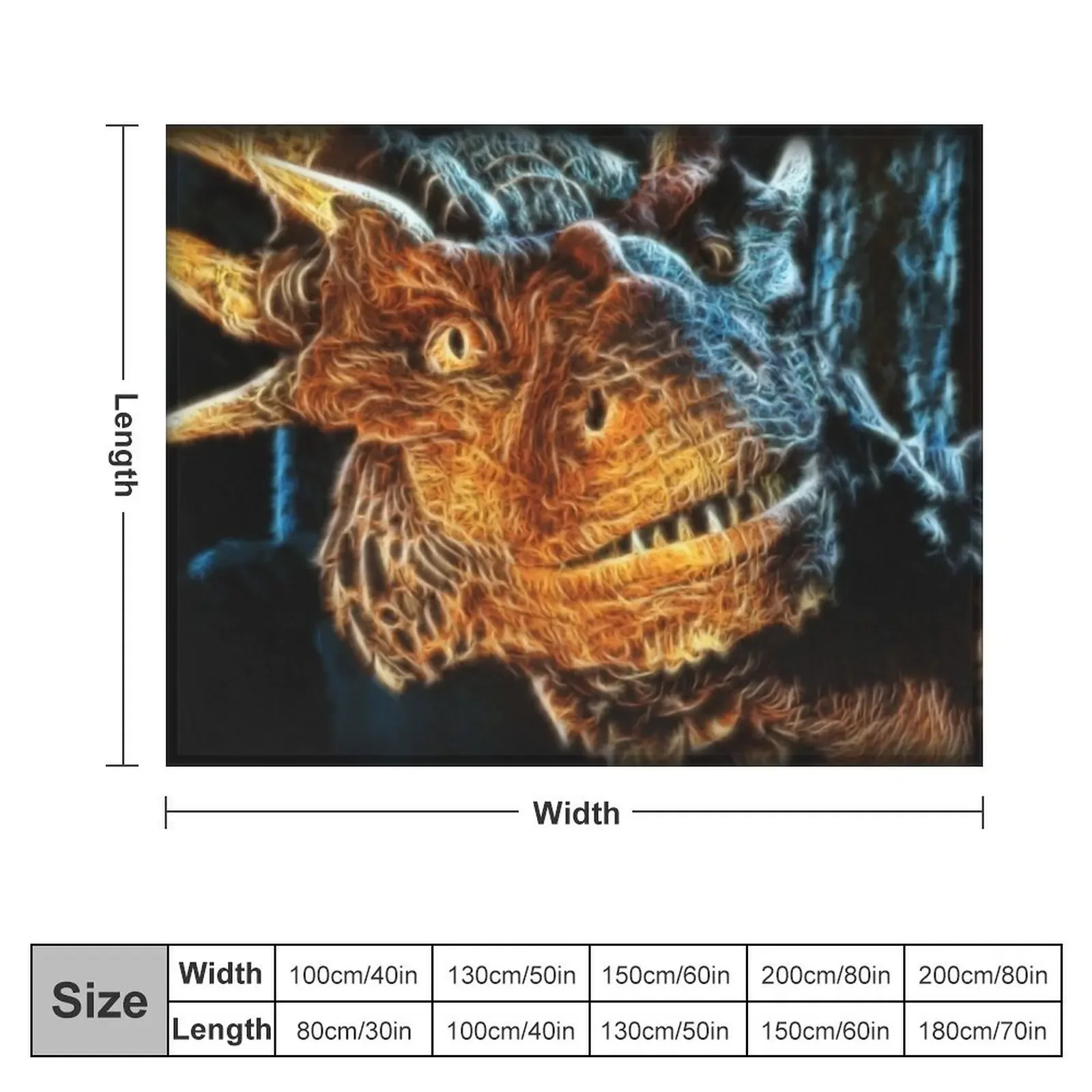 Draco The Dragon From Hit Dragonheart декоративное одеяло для диванов многофункциональные одеяла