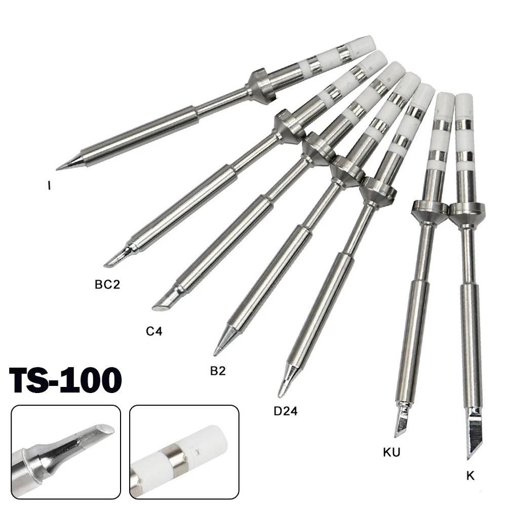 

Power Tools Soldering Iron Tips Copper/iron Electric Solding Replacement Accessories Silver Soldering Iron Tips