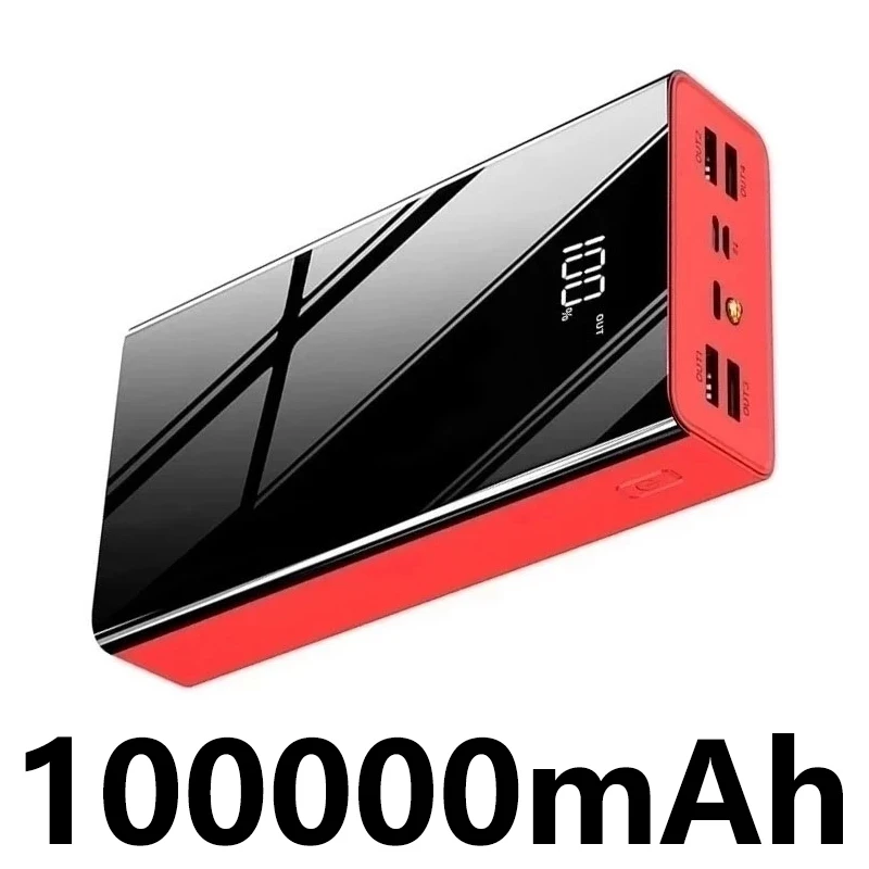 

100000mAh Зарядное устройство большой емкости жидкокристаллический зарядный сокровище внешний аккумулятор USB портативный телефон зарядное устройство для Samsung Xiaomi iPhone