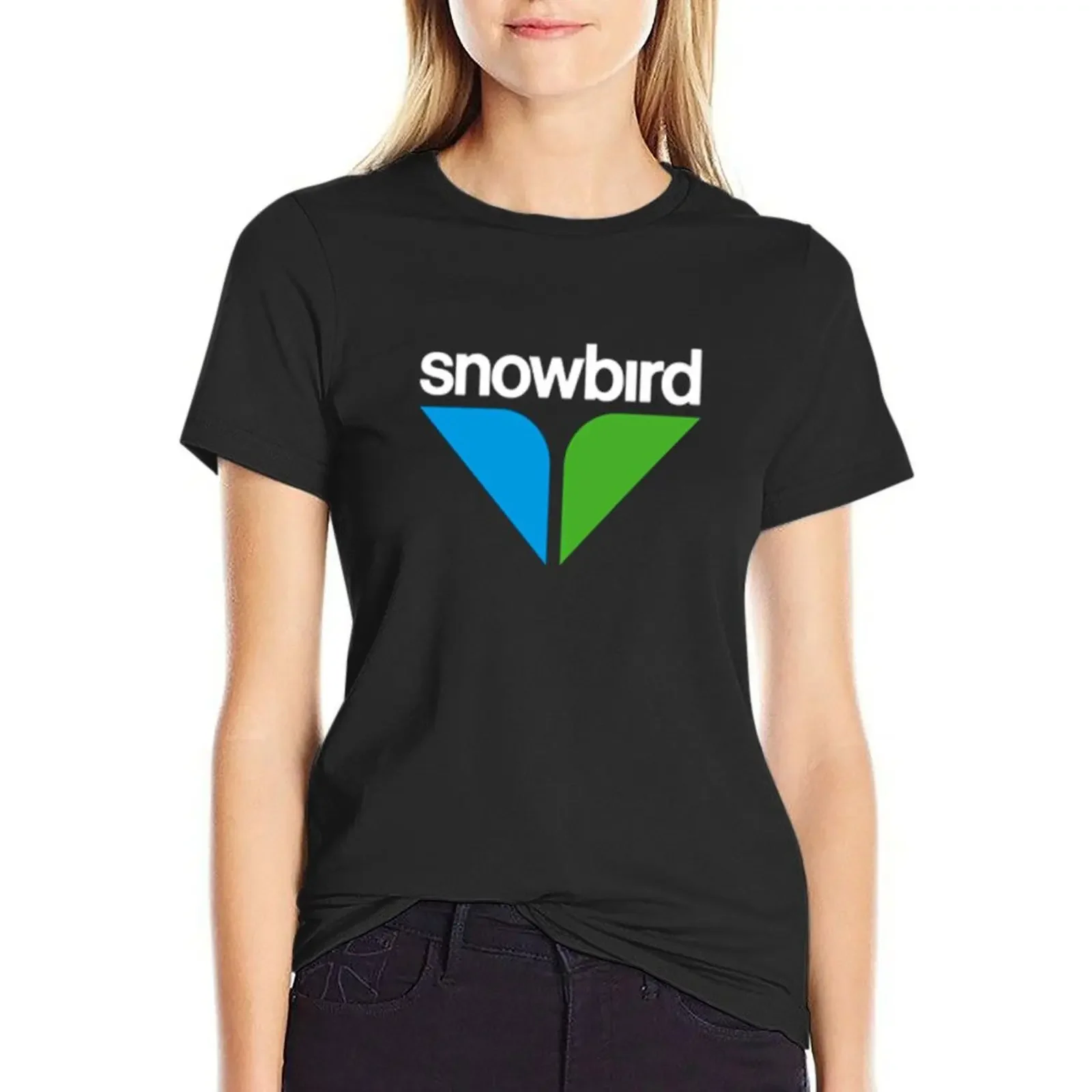 Snowbird Лыжная курорт TourismEssential Футболка женская винтажная одежда белые футболки