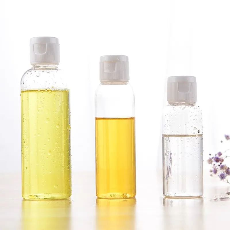 Прозрачная пластиковая бутылка 50 мл 60 100 с откидной крышкой