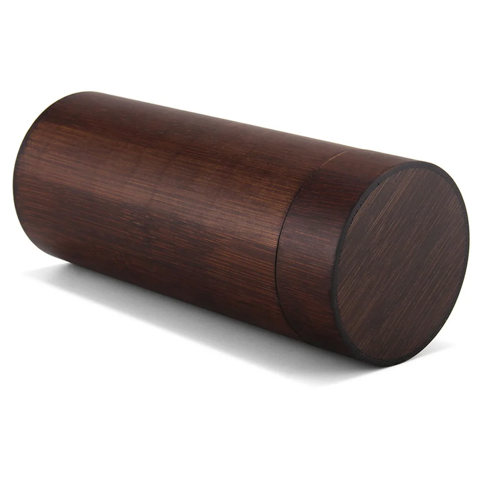 1 шт. цилиндр для очков бамбуковый винтажный футляр солнцезащитных креативный