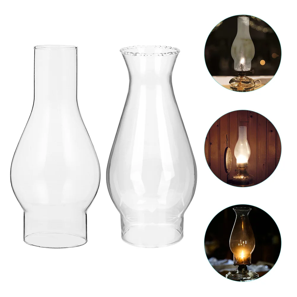 

Oil Lamp Chimney Replacement Windproof Kerosene Lamp Cover Oil Lamp Shade Vintage Old Kerosene Lampshade Crown Lampshade
