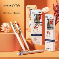 japan uni ball one autumn winter limited gel pen color press type pen 0 380 5mm student writing supplies