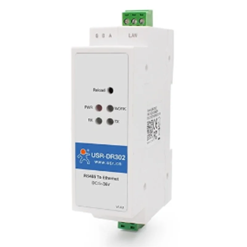 USR-DR302 Последовательный RS485 в Ethernet TCP IP-серверный модуль Ethernet-конвертер Modbus RTU