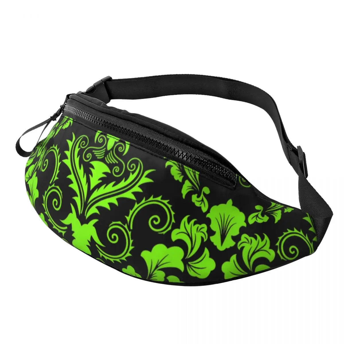 

Зеленая, черная Дамасская поясная сумка с ретро-принтом, Женская поясная сумка Naturehike, модная сумка из полиэстера