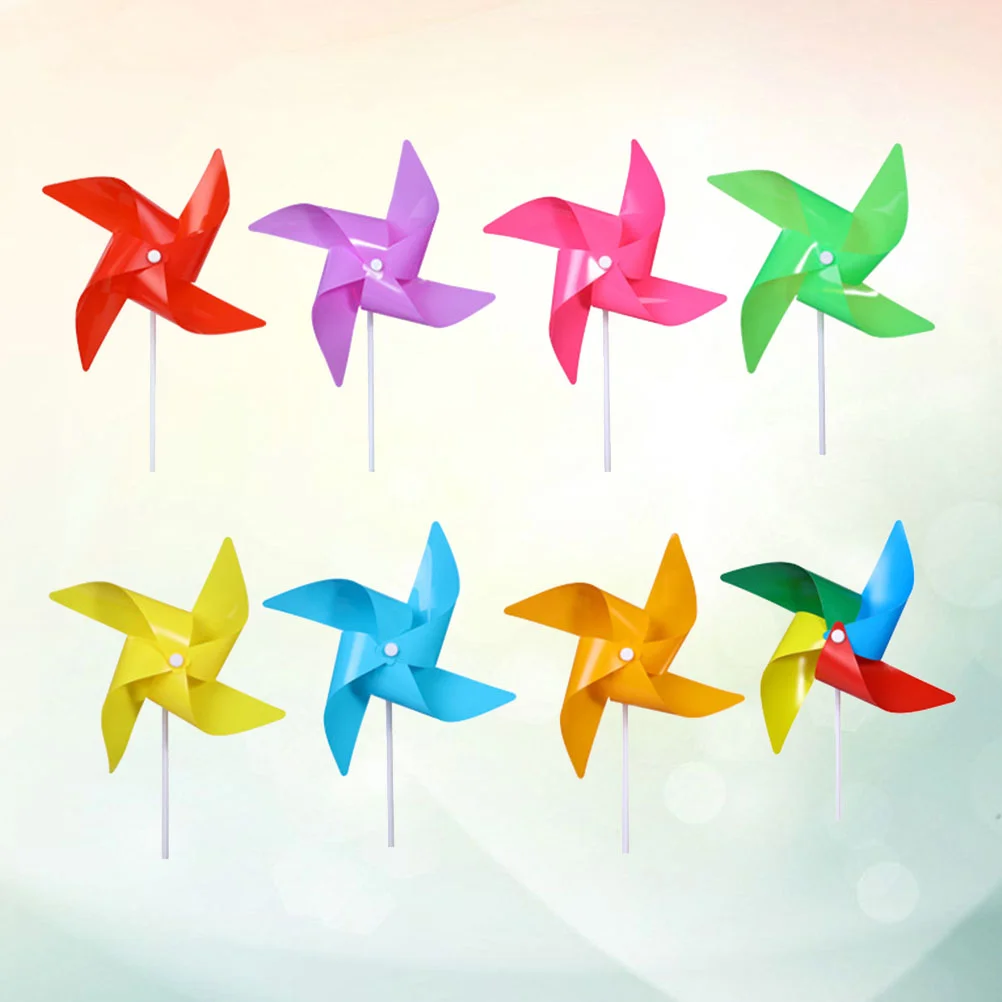 

100pcs Kids Windmills Wind Spinners Pinwheels Sunflower Lawn Pinwheels Colorful Wind Spinners Windmill Toys for Garden Patio