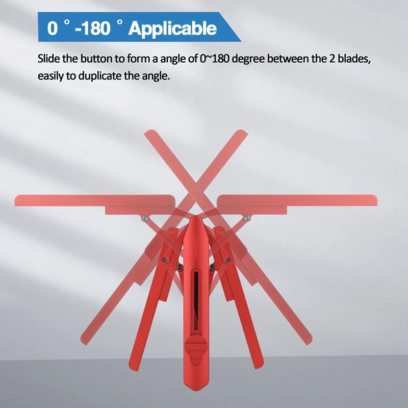 1 шт. красный транспортир из алюминиевого сплава пильный стол инструмент