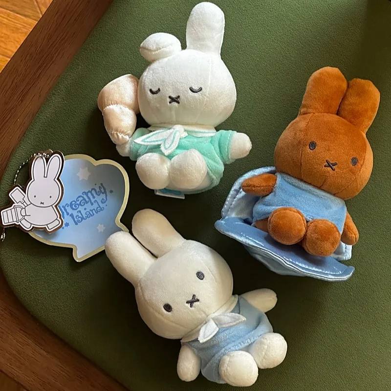 Фото Мягкая плюшевая игрушка-кролик Miffy из серии Dream Island, брелок-подвеска, милый декоративный сувенир, подарок на день рождения №1