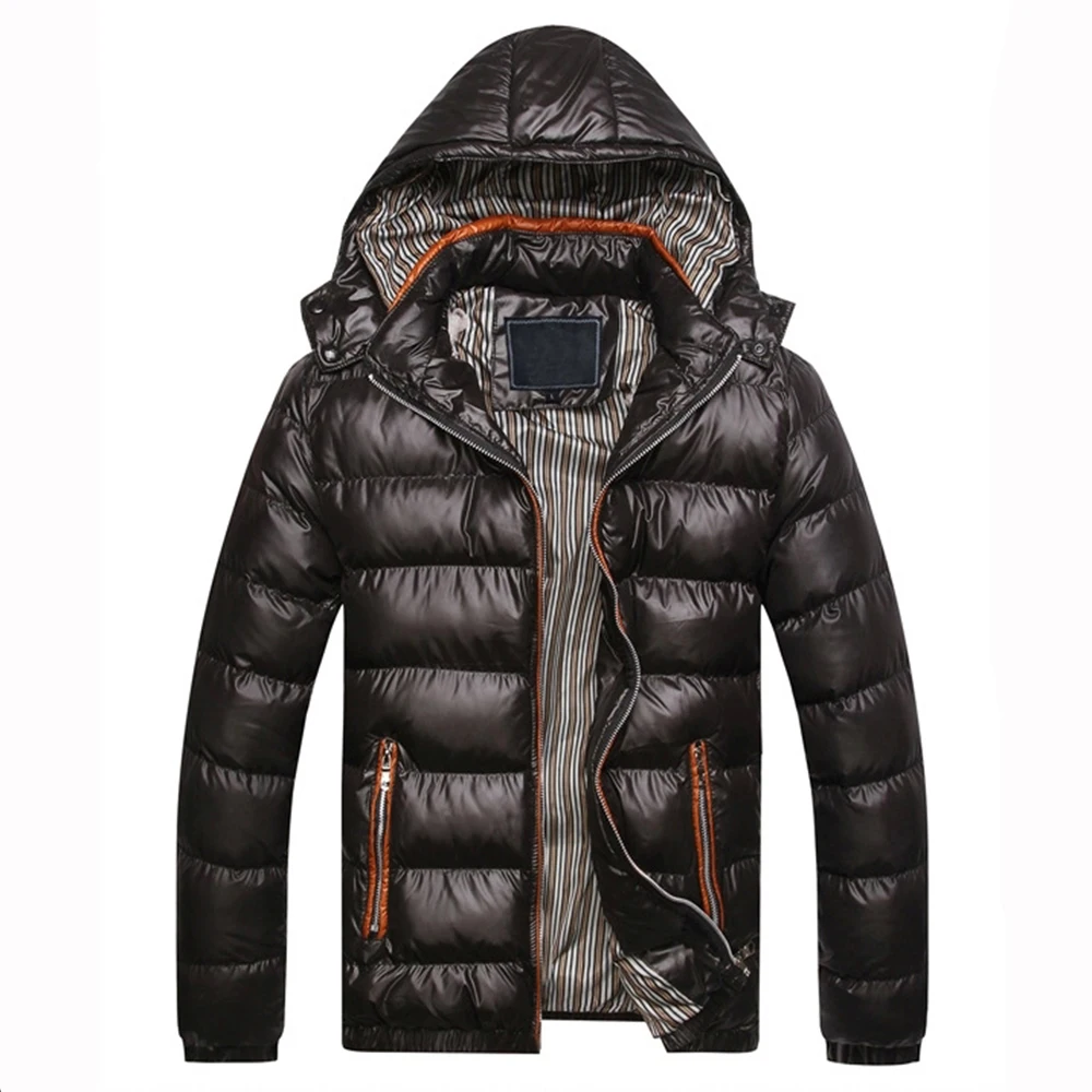 ERIDANUS 2022 male winter coat new slim fit thick padded coat Men's Casual Hooded Removable Gentlemen's parka Clothes MWM143