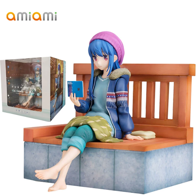 

Original Genuine Stock 1/7 AmiAmi Rin Shima LAID-BACK CAMP Foot Bath Ver PVC Action Figure Anime Model Toys Collection Doll Gift