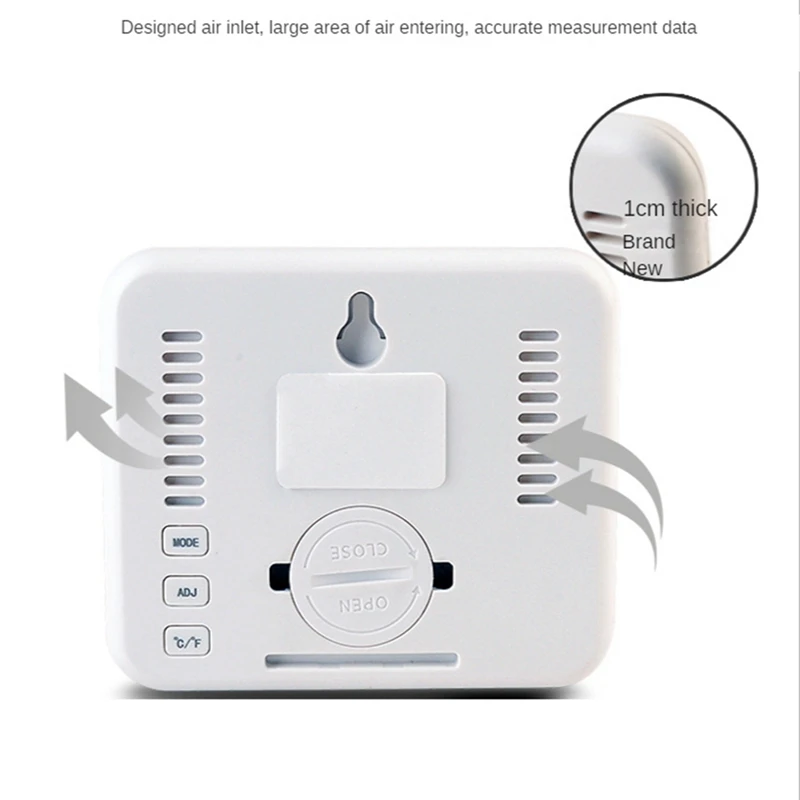 Ультратонкий цифровой термометр автоматический электронный монитор влажности