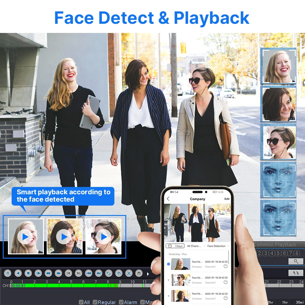 Hiseeu 8CH CCTV камера система безопасности наборы 5MP AHD наблюдения s DVR Набор