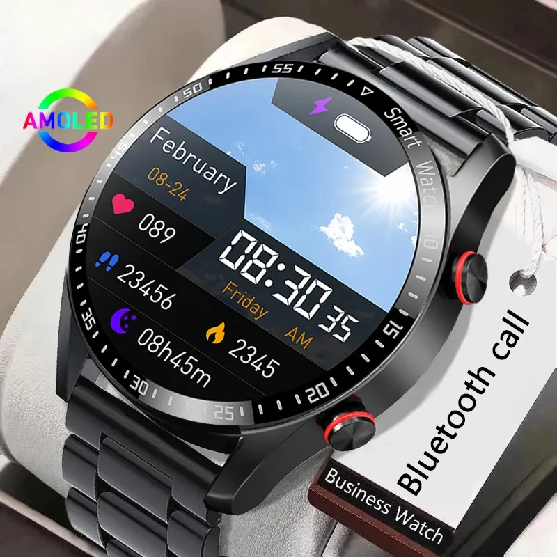 

Новые смарт-часы AMOLED ECG + PPG мужские деловые часы спортивный фитнес-трекер IP67 водонепроницаемые Смарт-часы мужские Bluetooth-звонки