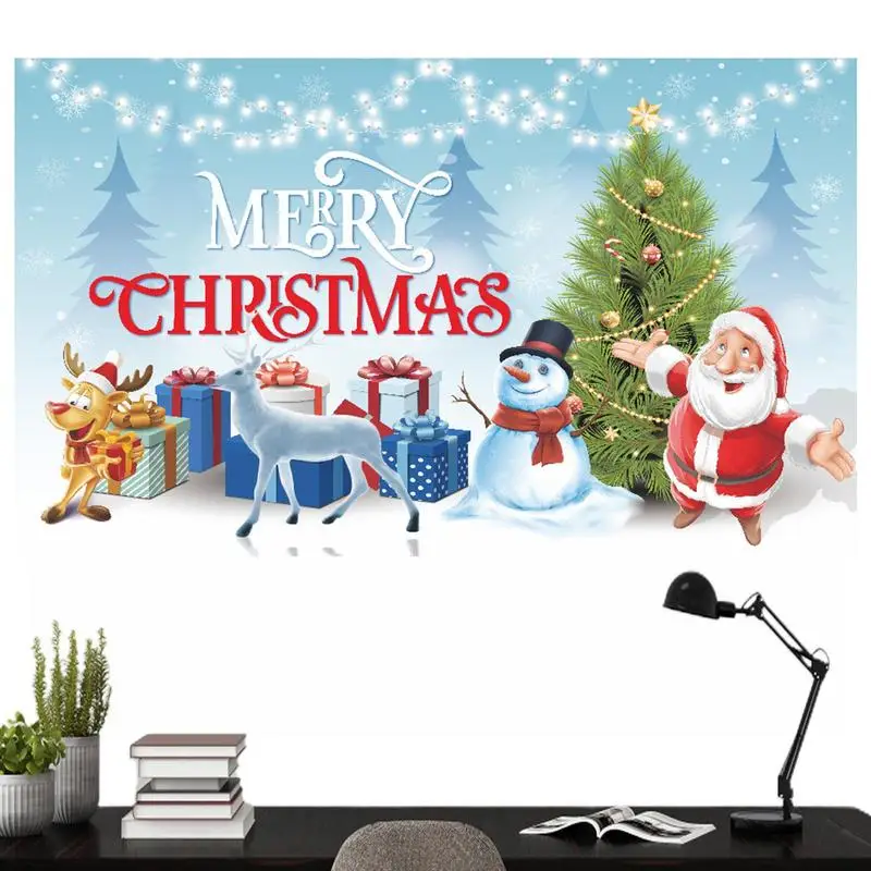 

Christmas Banners Inside Reusable Christmas Banner Sign Merry Christmas Party Decoration Family Party Decoration Supplies For