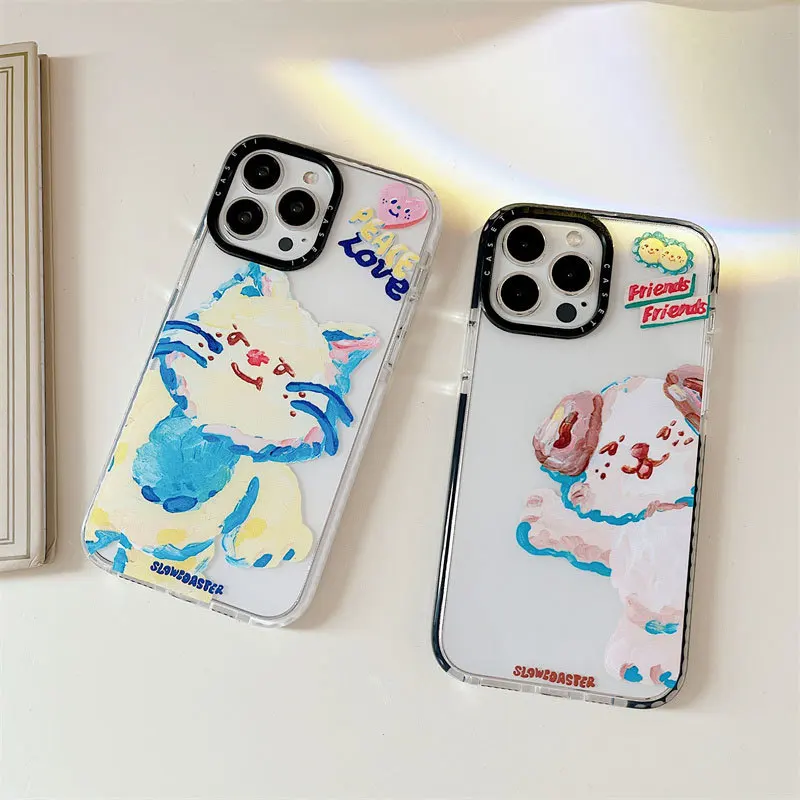 

Transparent Cartoon Cat Phone Case Cover for IPhone 11 12 13 14 Pro Max Case for IPhone 14 Pro Max