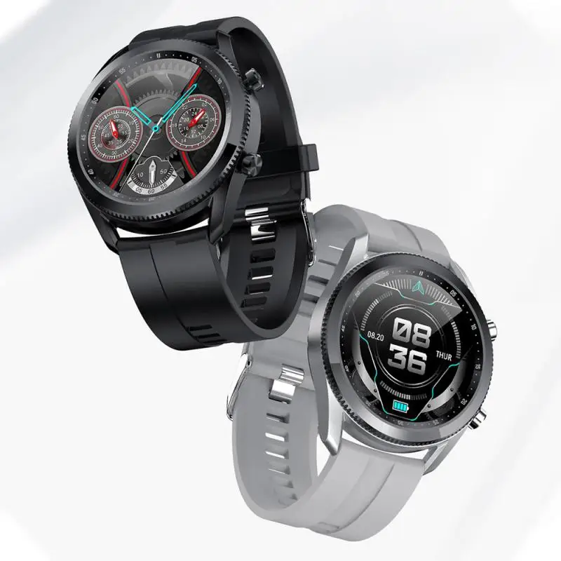 

Call Smart Bracelet Heart Rate/blood Pressure/oxygen Monitoring Round Screen Smart Watch Sms Reminder Voice Broadcast