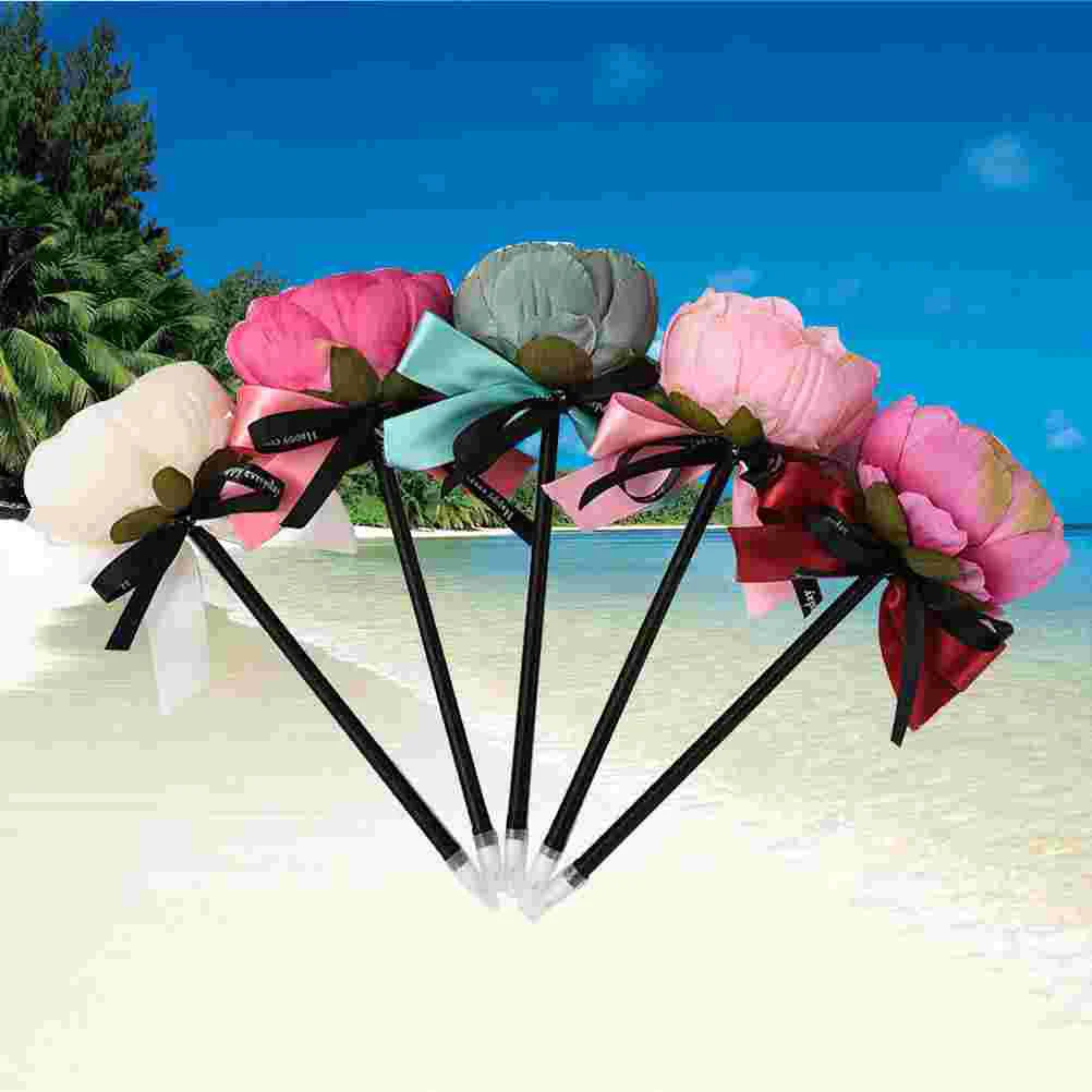 4 шт. ручка с бантом в виде розы шариковая цветочным декором офисные школьные