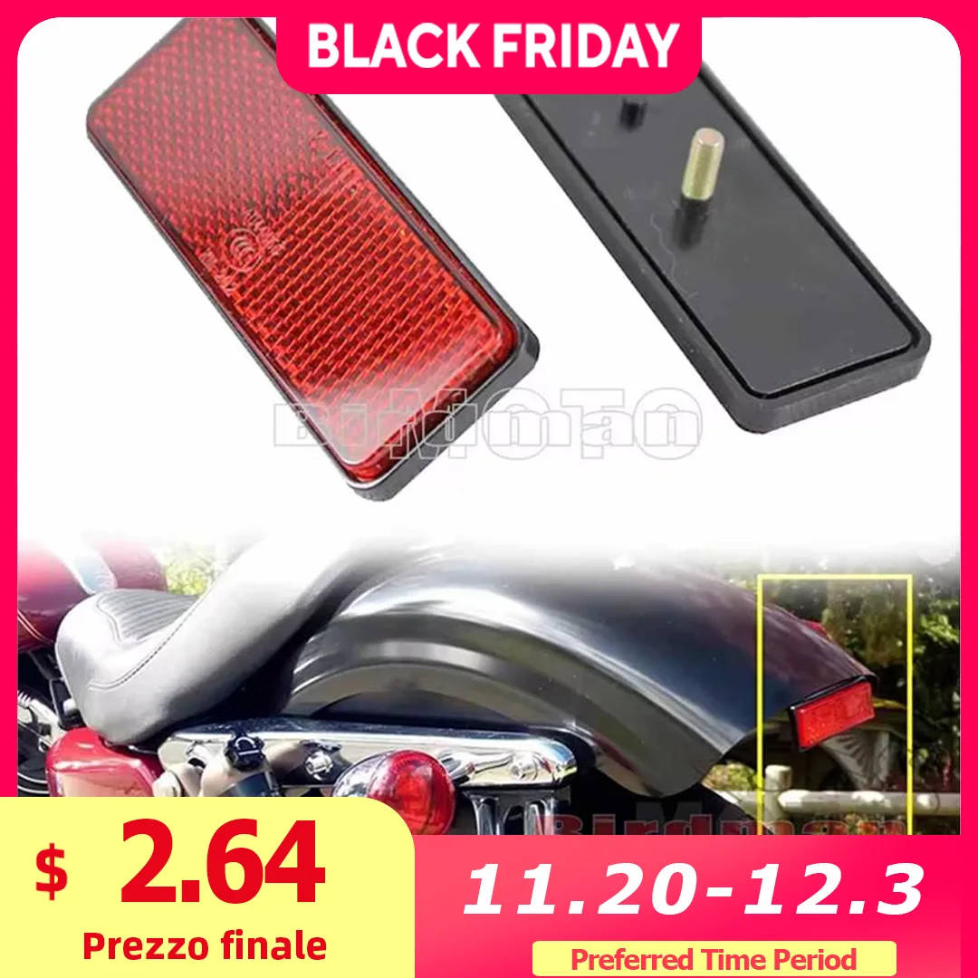 

2 шт., Прямоугольный Отражатель для мотоциклов, квадроциклов, скутеров, велосипедов-внедорожников из PMMA пластика