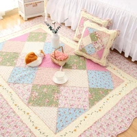 carpet soft quilting seam handmade patchwork cotton carpet quality non slip floor mat living room doormat area rugs room mat