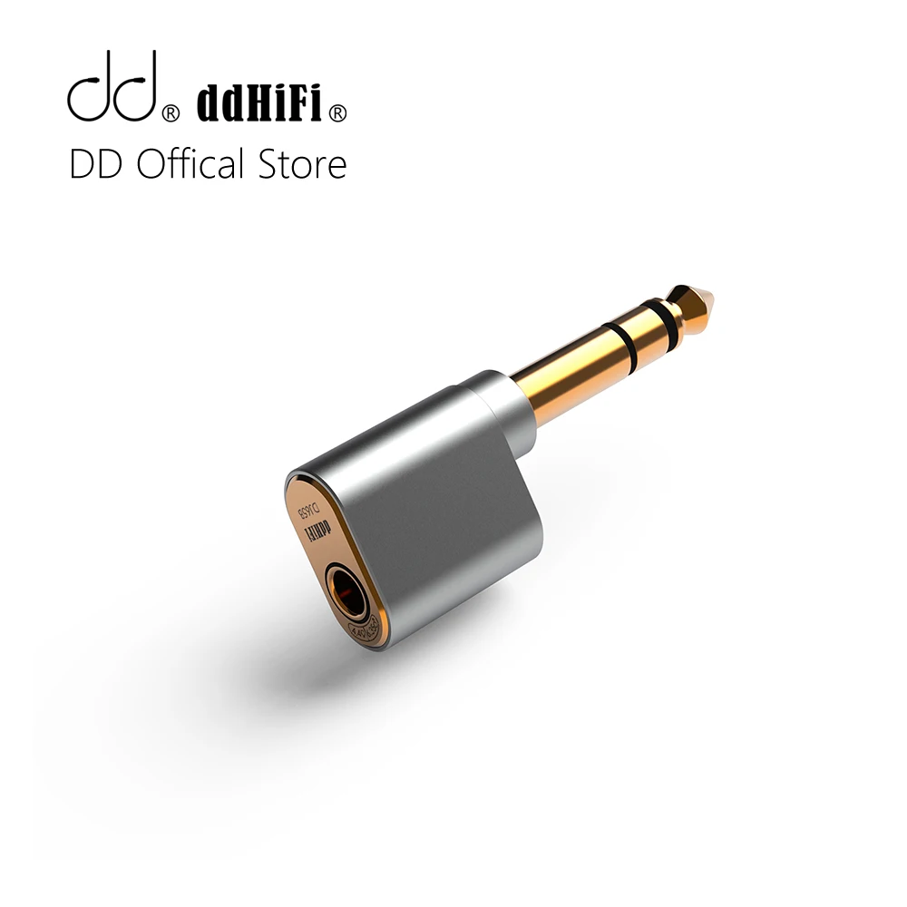 DD ddHiFi DJ65B(AL) 6.35mm Male to 4.4mm Female Audio Adapter for Desktop Amplifier Devices with 6.35mm Output Port