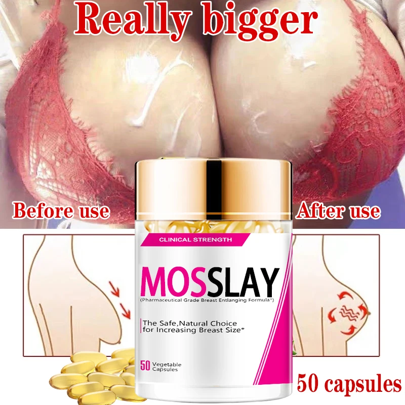 

50pcs Breast Enhancement Fuller Firmer Pills Papaya Pueraria Capsule for Women Breast Growth Vaginal Skin Hair Health Supplement