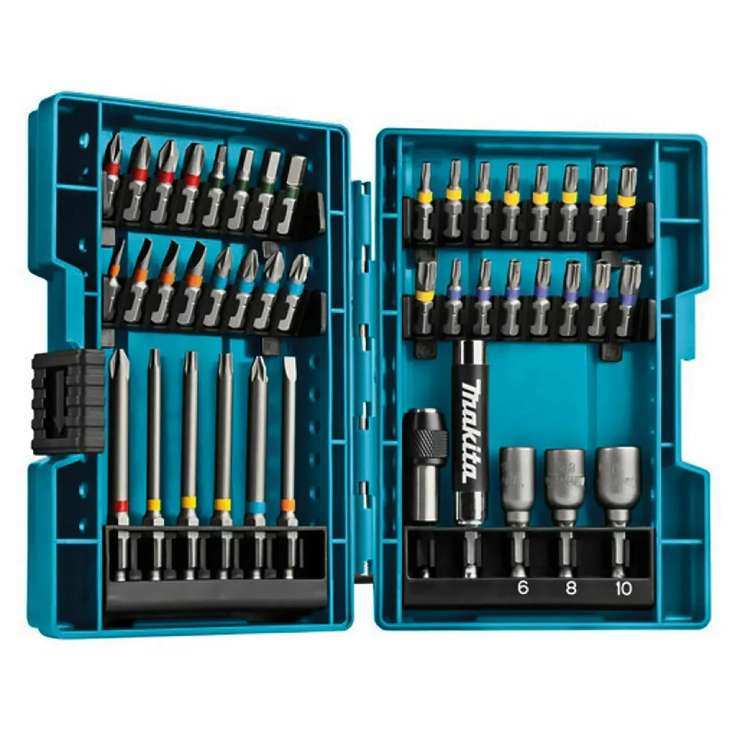 Набор цветных бит Makita, 43 предмета, подходящие для электрических отверток и аксессуаров для электроинструментов