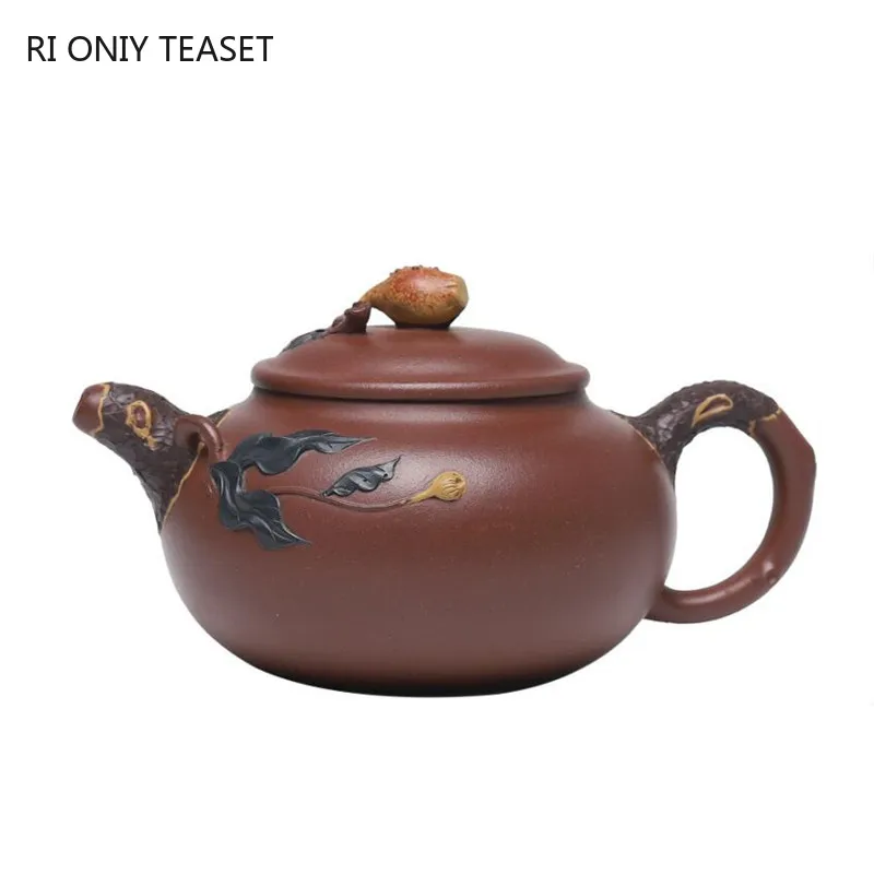 

350ml High-end Yixing Purple Clay Teapot Master Handmade Tea Pot Large Capacity Kettle Chinese Zisha Tea Set Collection Gifts