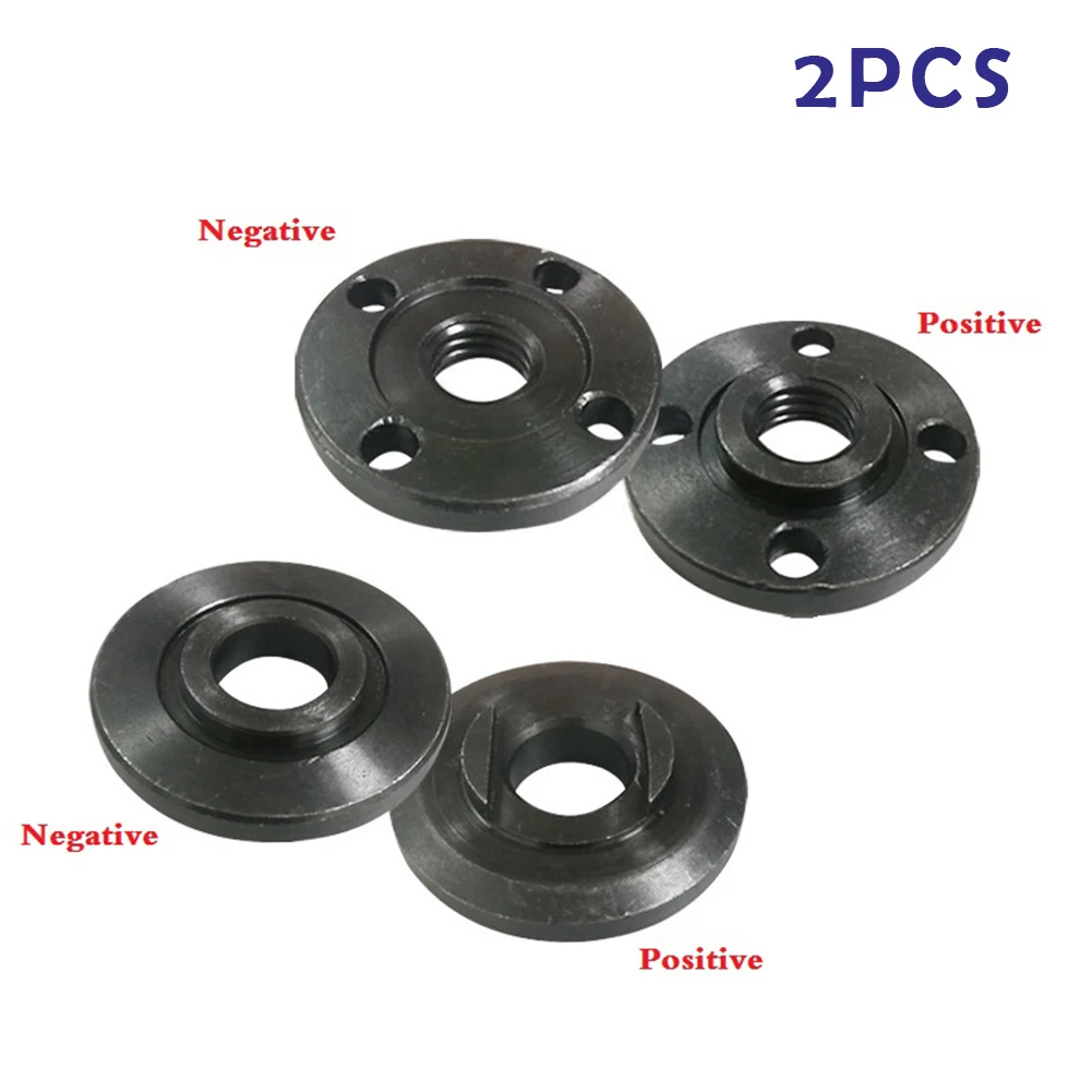 

2pcs M14 M16 Thread Angle Grinder Inner Outer Flange Nut Set For 40mm Spindle Thread Power Tool Grinders Nuts Grinding Tools