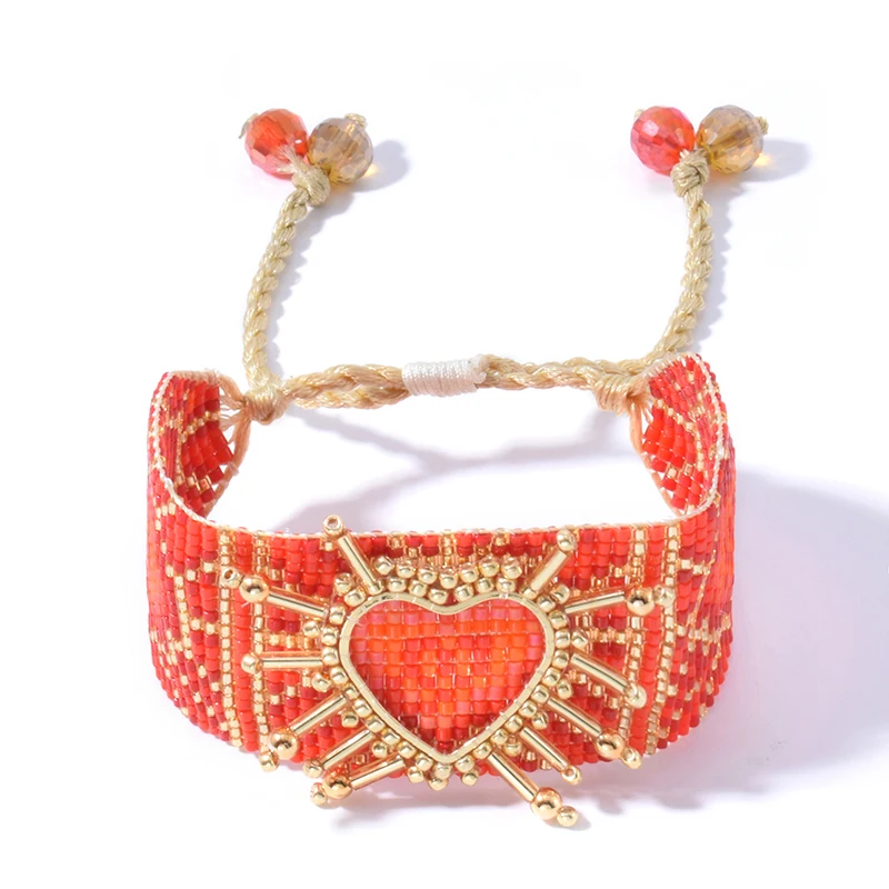 

YUOKIAA Luxury Heart Miyuki Delica Original Bracelet for Women Friendship Boho Bracelets Handmade Pulsera Trendy Women's Jewelry