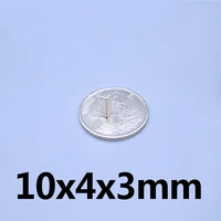 102050pcs 10x4x3 mm rare earth magnet strong n35 10mm x 4mm block magnets permanent neodymium magnet sheet 1043mm