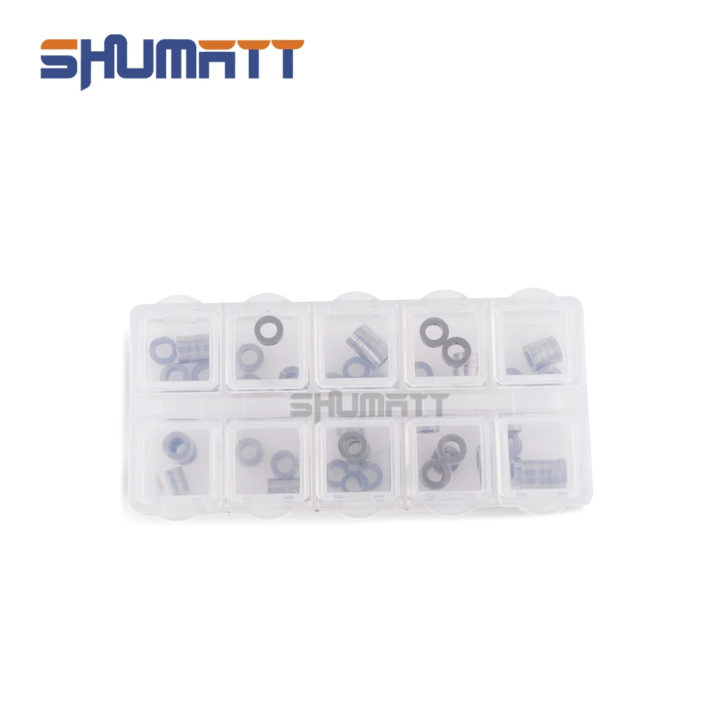 Shumatt 100 шт. B23 прокладки для регулировки форсунки топлива Размер Φ * медные шайбы