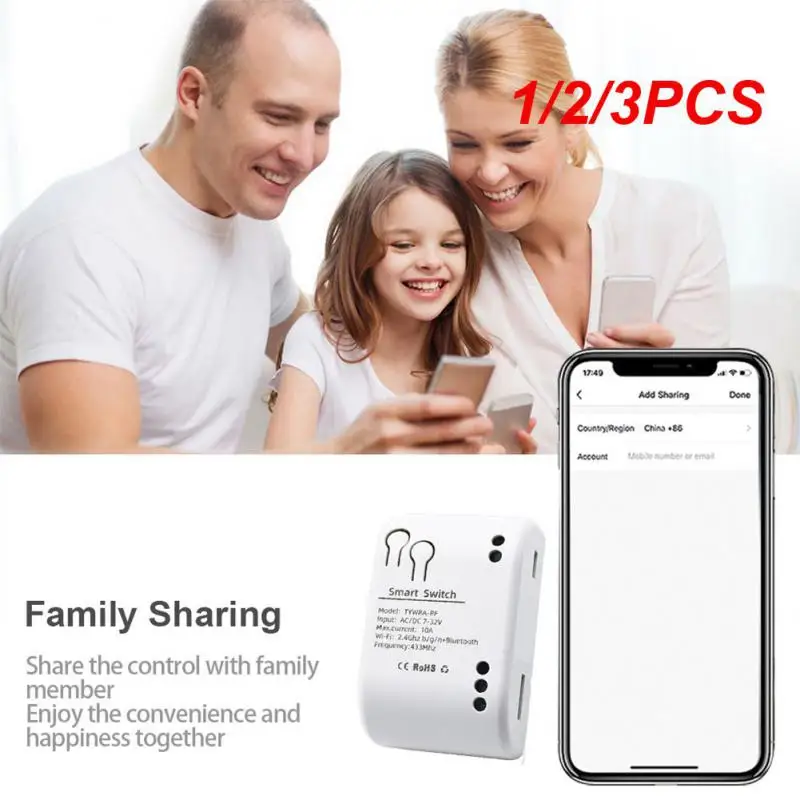 

1/2/3 шт. Беспроводной Wi-Fi модуль переключателя 1/2/4CH DC 7-32V 5V 12V 24V 220V реле Wi-Fi для