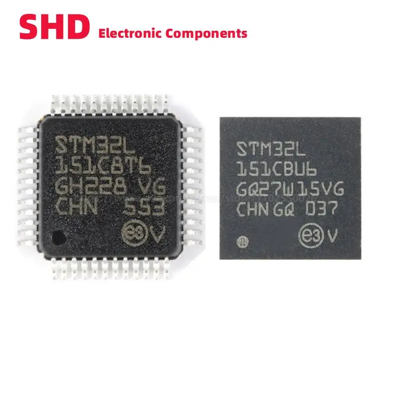 STM32L151 STM32L151C8T6 STM32L151CBT6A STM32L151RCT6 STM32L151RET6 STM32L151RDT6 STM32L151CBU6 LQFP-48/64 UFQFPN-48 SMD IC
