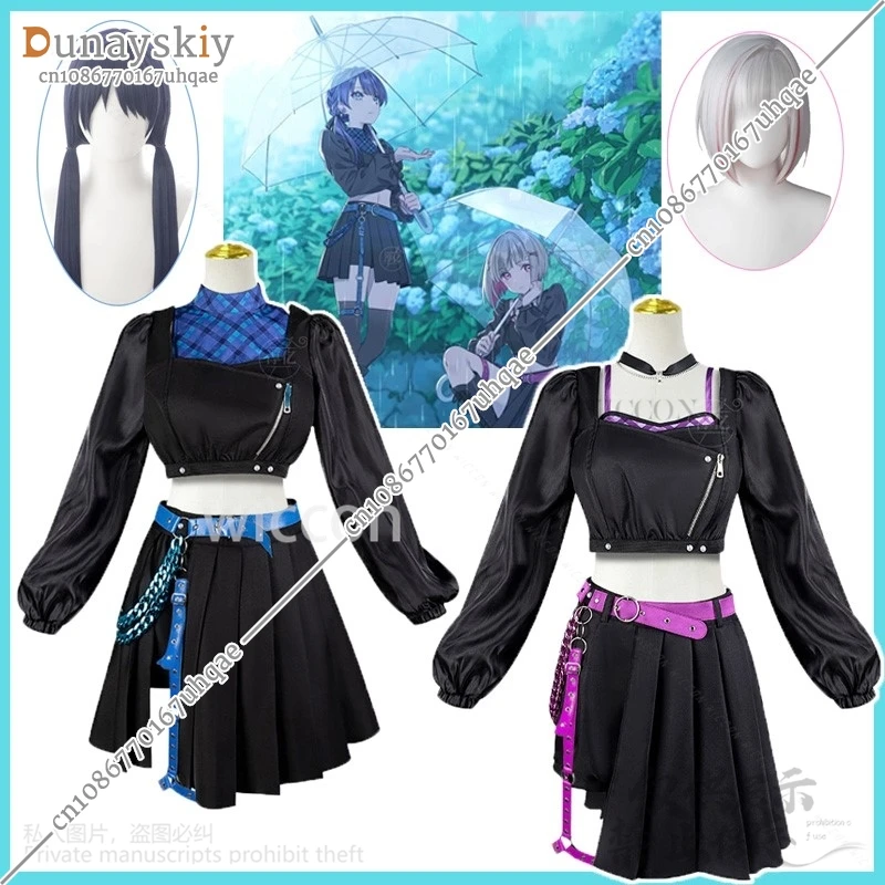 Аниме LoveLive Game Косплей Yugiri Tsuzuri Cosmtume Hasu No Sora Jogakuin School Idol Club Murano Sayaka Dress Lolita Wigs