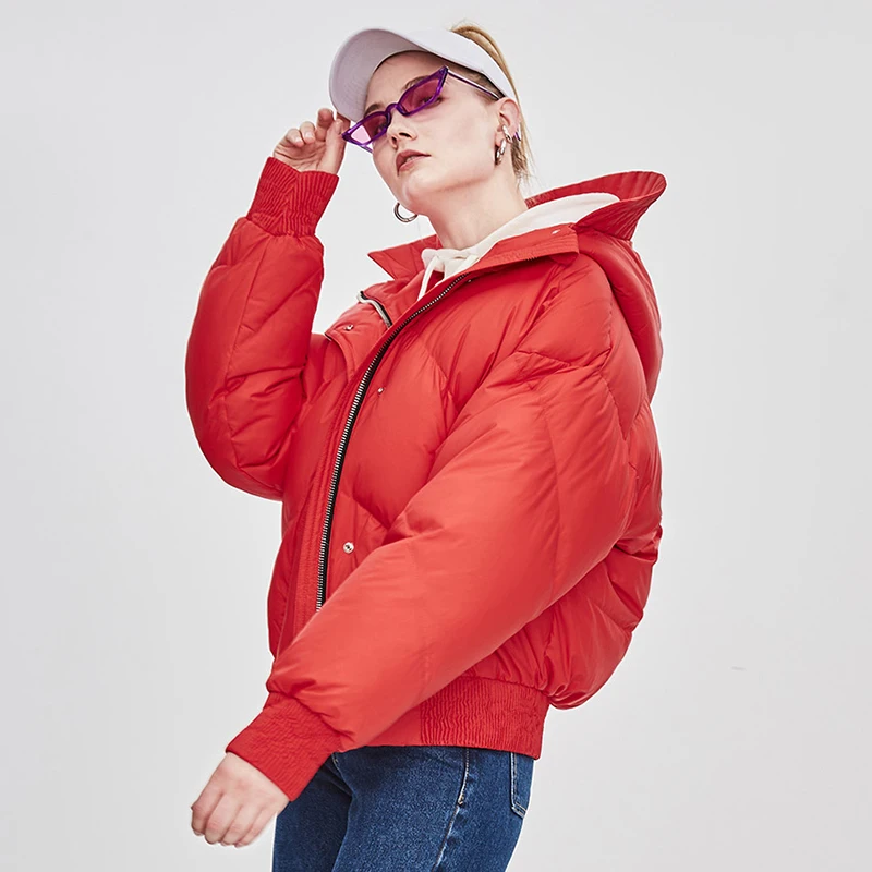 Зимняя новая модная уличная дизайнерская Брендовая женская короткая куртка JAZZEVAR