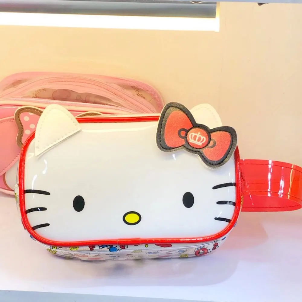 

Sanrio Cartoon Kawaii Hello Kitty Kuromi MyMelody Cinnamonroll Waterproof Storage Bag Cosmetics Bag Portable Washing Bags Gift