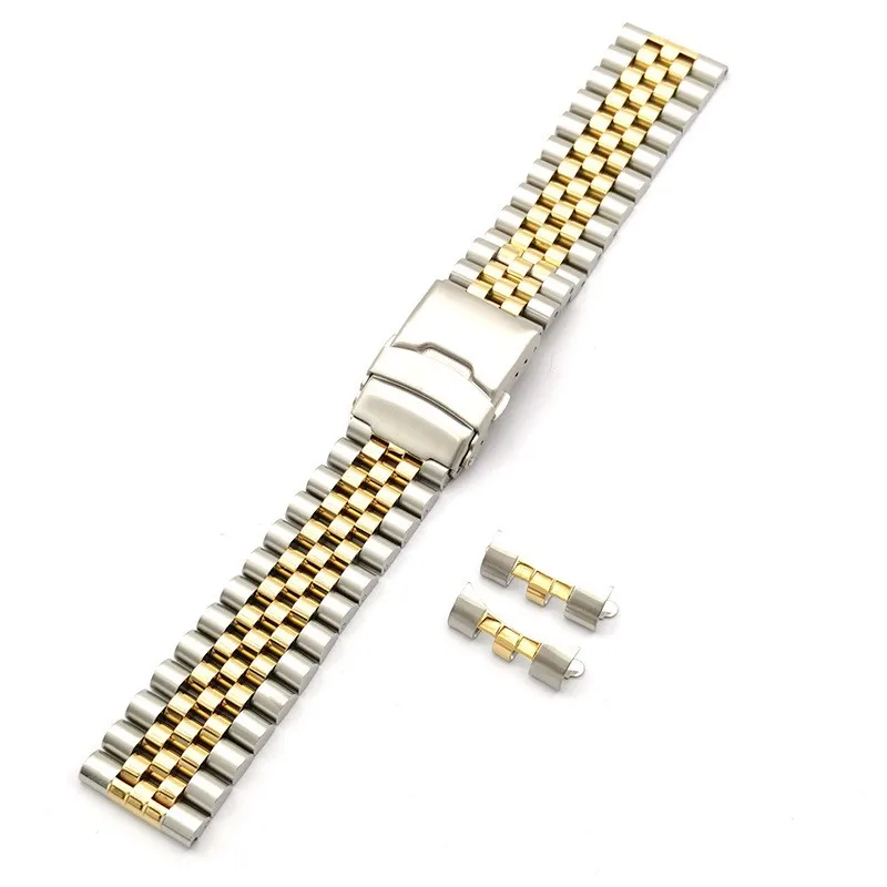 Wholesale 10PCS/Lot 20mm 22mm Solid Stainless Steel Watch Straps Watch Bands 6 Colors Available New enlarge